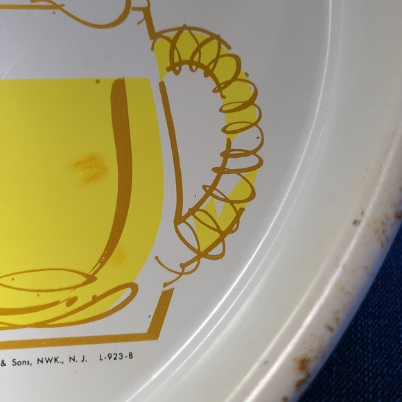 Vintage Ballantine Beer Metal Serving Tray - Picture 4 of 10